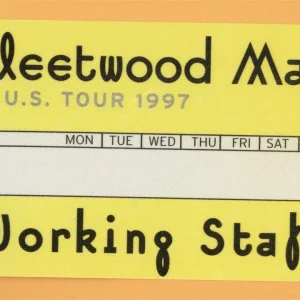 Fleetwood Mac 1997 The Dance Concert Tour WORKING Backstage Pass