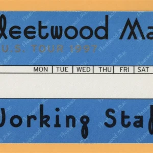 Fleetwood Mac 1997 The Dance Concert Tour WORKING Backstage Pass