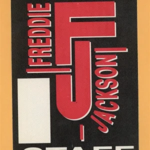 Freddie Jackson 1988 En Vogue Concert Tour Backstage Pass