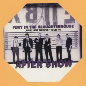 Fure In The Slaughterhouse 1997 Brilliant Thieves Concert Tour Backstage Pass