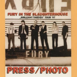 Fure In The Slaughterhouse 1997 Brilliant Thieves Concert Tour Backstage Pass