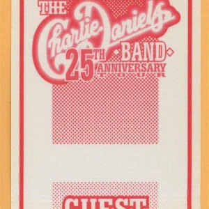 Charlie Daniels Band 1995 25th Anniversary Concert Tour GUEST Backstage Pass