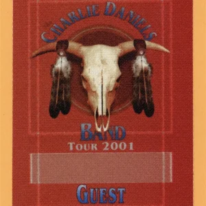 Charlie Daniels Band 2001 Concert Tour GUEST Backstage Pass