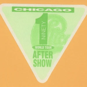 Chicago 1991 Ninety 1 Concert Tour AFTER SHOW Backstage Pass