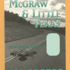 Tim McGraw 1995 w/ Little Texas All I Want Concert Tour AA Backstage Pass
