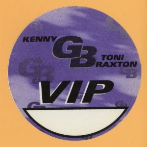 Kenny G 1996 Secrets Concert Tour w/ Toni Braxton VIP Backstage Pass