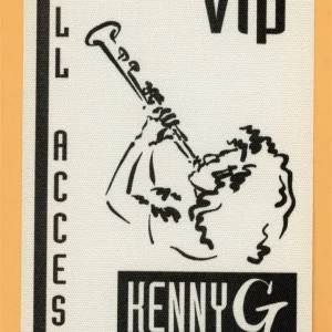 Kenny G 1999 Concert Tour VIP Backstage Pass