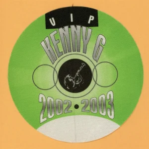 Kenny G 2002 Paradise Concert Tour VIP Backstage Pass