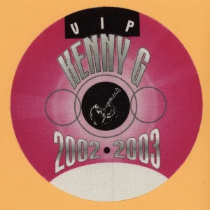 Kenny G 2002 Paradise Concert Tour VIP Backstage Pass