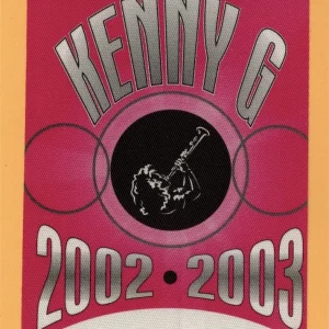 Kenny G 2002 Paradise Concert Tour WORKING Backstage Pass