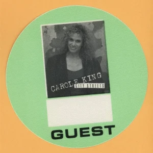 Carol King 1989 City Streets Concert Tour GUEST Backstage Pass