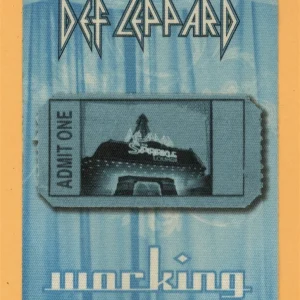 Def Leppard 2009 Songs From Sparkle Lounge Concert Tour WORKING Backstage Pass