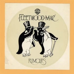Fleetwood Mac 1977 Rumors Concert Tour PROMO STICKER Backstage Pass