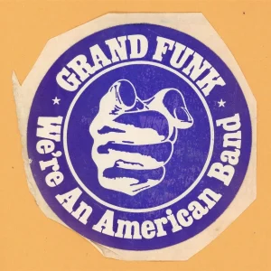 Grand Funk Railroad 1973 Concert Tour STICKER Backstage Pass