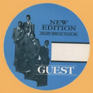 New Edition 1988 Heart Break Concert Tour GUEST Backstage Pass
