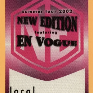 New Edition 2002 w/ En Vogue Concert Tour CREW Backstage Pass