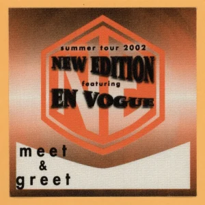 New Edition 2002 w/ En Vogue Concert Tour MEET & GREET Backstage Pass