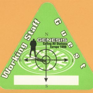 Genesis 1998 Calling All Stations Concert Tour WORKING Backstage Pass