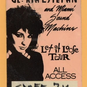 Gloria Estefan 1988 Let It Loose Concert Tour ALL ACCESS Backstage Pass