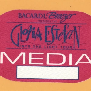 Gloria Estefan 1991 Into The Light Concert Tour MEDIA Backstage Pass