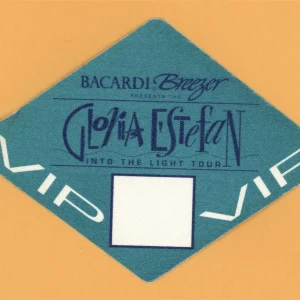 Gloria Estefan 1991 Into The Light Concert Tour VIP Backstage Pass