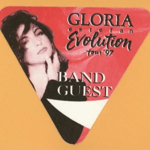 Gloria Estefan 1997 Evolution Concert Tour BAND GUEST Backstage Pass