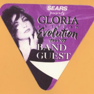 Gloria Estefan 1997 Evolution Concert Tour BAND GUEST Backstage Pass - Sears