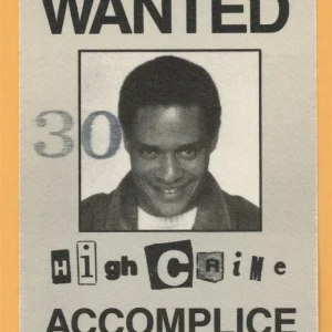 Al Jarreau 1984 High Crime Concert Tour Backstage Pass