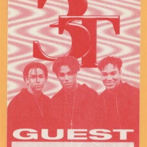 3T 1997 Brotherhood World Tour GUEST Backstage Pass