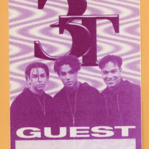 3T 1997 Brotherhood World Tour GUEST Backstage Pass