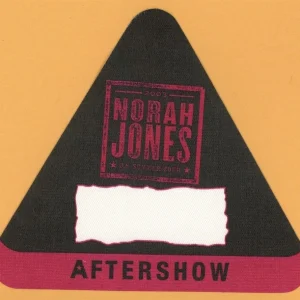 Nora Jones 2003 US Summer Concert Tour AFTER SHOW Backstage Pass