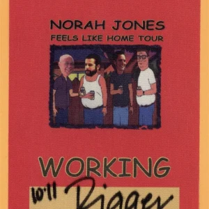 Nora Jones 2004 Feels Like Home Concert Tour Backstage Pass