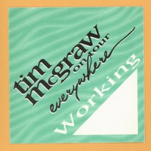 Tim McGraw 1997 Everywhere Concert Tour Working Backstage Pass