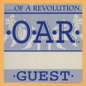 OAR 2002 Of A Revolution Concert Tour GUEST Backstage Pass