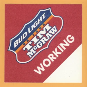 Tim McGraw 1998 Concert Tour Working Backstage Pass