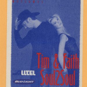 Tim McGraw 2000 w/ Faith Hill Soul 2 Soul Concert Tour Radio Backstage Pass