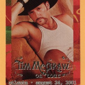 Tim McGraw 2001 Set This Circus Down Concert Tour Radio Backstage Pass