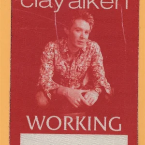 Clay Aiken 2005 Concert Tour WORKING Backstage Pass