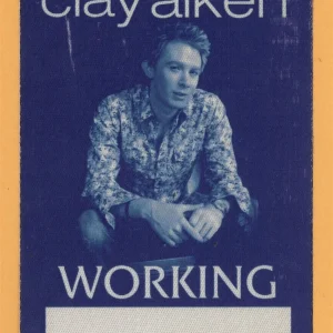 Clay Aiken 2005 Concert Tour WORKING Backstage Pass