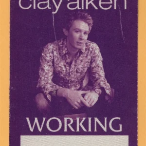 Clay Aiken 2005 Concert Tour WORKING Backstage Pass
