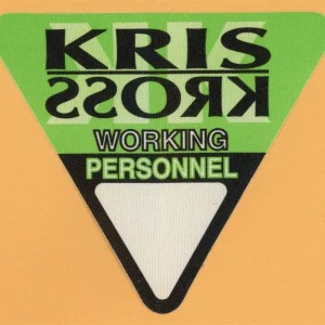 Kriss Kross 1992 Totally Krossed Out Concert Tour WORKING Backstage Pass