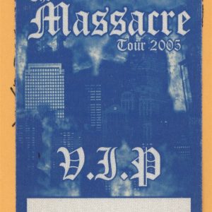 50 Cent 2005 Massacre Tour VIP Backstage Pass