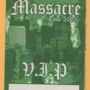 50 Cent 2005 Massacre Tour VIP Backstage Pass