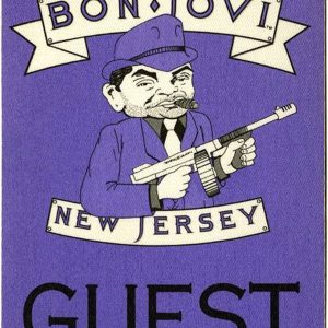 Bon Jovi 1988 New Jersey Concert Tour Guest Backstage Pass