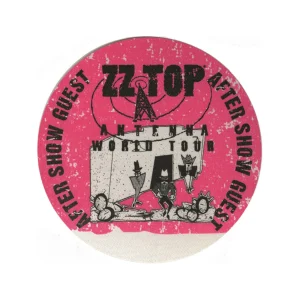 ZZ Top 1994 Antenna Concert Tour Aftershow Backstage Pass