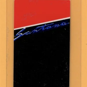 Santana 1983 Concert Tour Total Access Laminated Backstage Pass