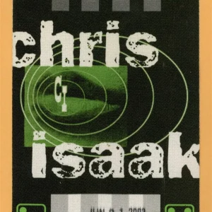 Chris Isaak 2002 Always Got Tonight Concert Tour CREW Backstage Pass