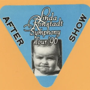 Linda Ronstadt 1996 Symphony Concert Tour AFTER SHOW Backstage Pass