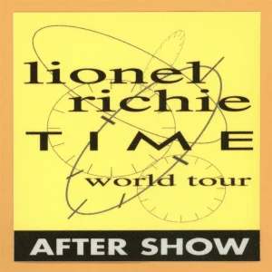 Lionel Richie 1998 Time Concert Tour AFTER SHOW Backstage Pass