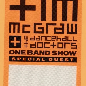 Tim McGraw 2002 w/ Danchall Doctors Concert Tour Special Guest Backstage Pass